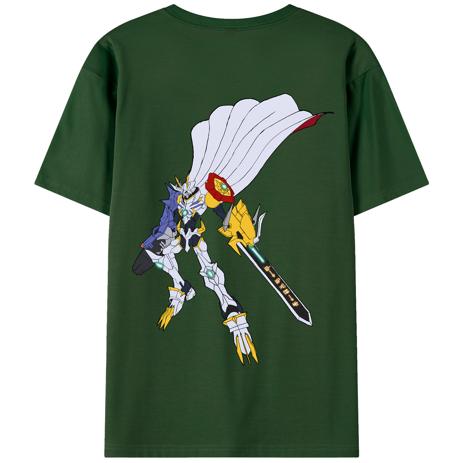 （画像用） Digimon デジタルモンスター/デジモン 綿100％半袖Tシャツ（背面プリント）